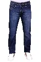 Men's Regular Fit Dark Indigo Stretch Jeans - Mid Rise 