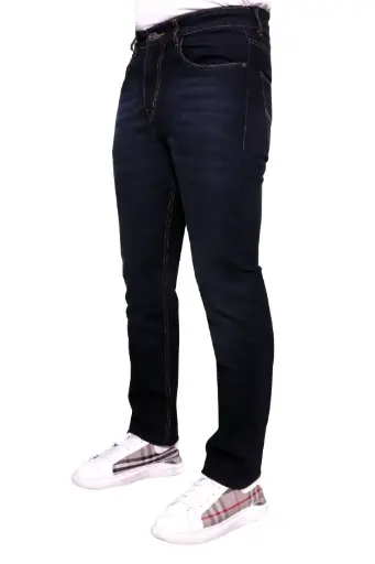 Men’s Regular Fit Jet Black Jeans - Mid Rise